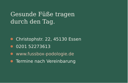 Visitenkarte Rückseite